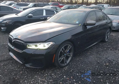 2022 BMW M550 I xDrive из США, поврежденный, VIN WBA13BK01NCH76521